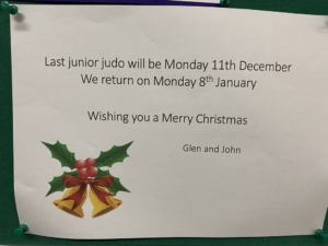 Christmas 2023 last class 11th Dec. Return 8th Jan 2024